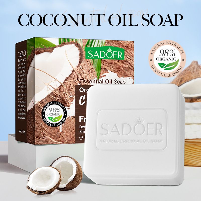 3 Package Women Fragrant Soap Essential Oil Soap Coconut Jasmine Lavender Scented Soap Deep Clean Refreshing And Smooth