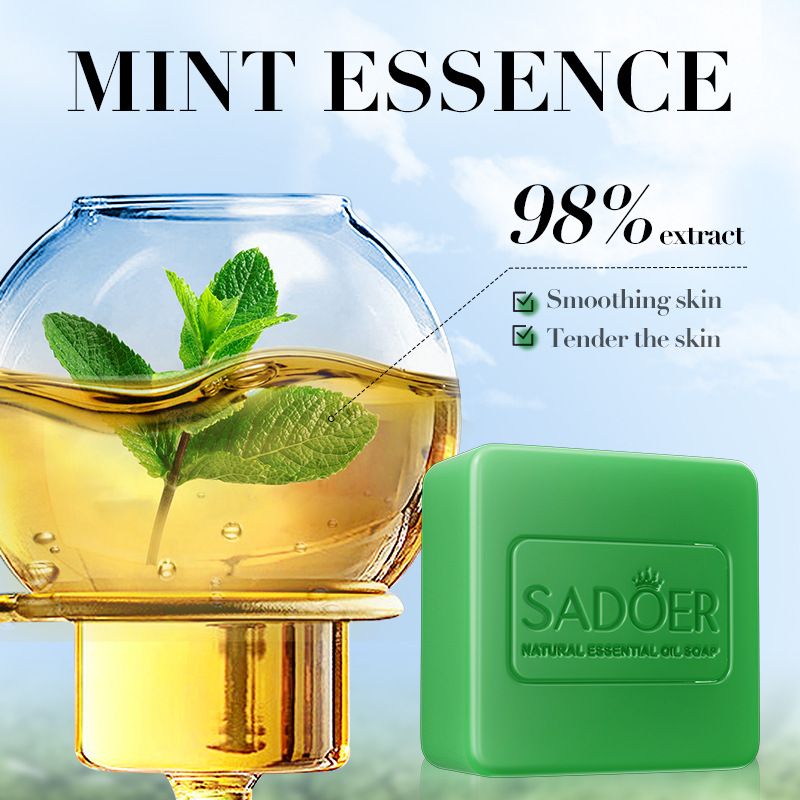 3 Package Men Fragrant Soap Essential Oil Soap Charcoal Peppermint Sandalwood Scented Soap Deep Clean Refreshing And Smooth