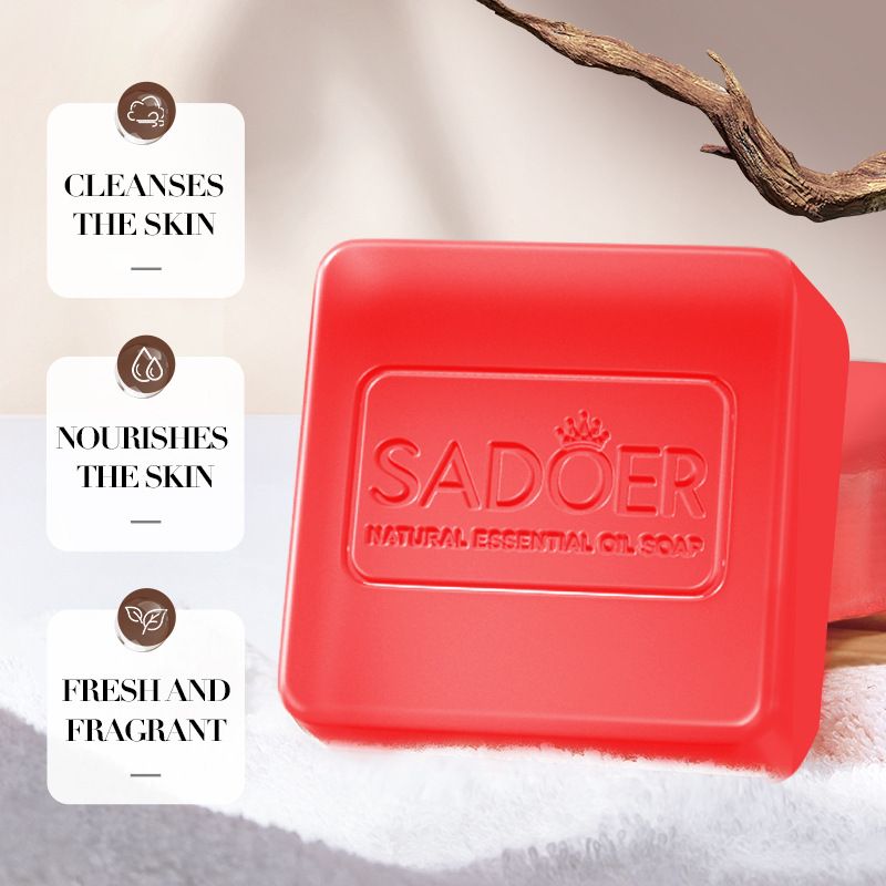 3 Package Men Fragrant Soap Essential Oil Soap Charcoal Peppermint Sandalwood Scented Soap Deep Clean Refreshing And Smooth