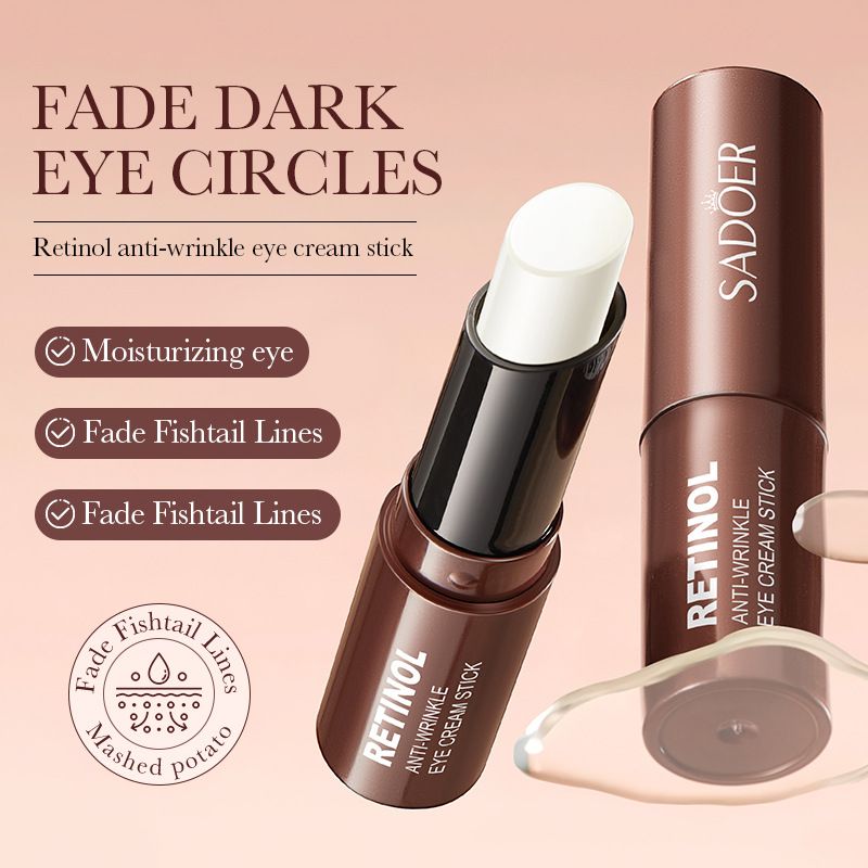 3-Piece Eye Care Set Eye Essence Eye Cream Stick Eye Mask Retinol Anti-Wrinkle Mossturizing Smoothes Fade Dark Eye Circle