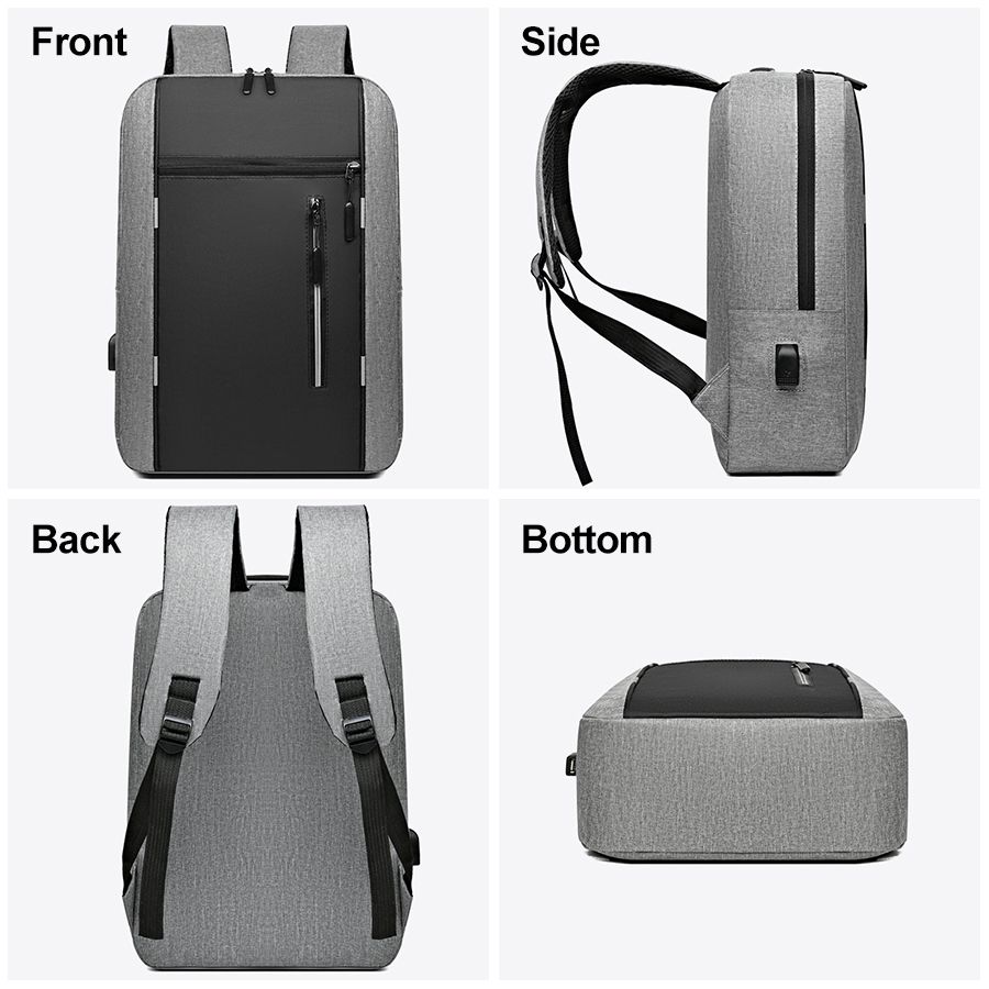 Men Laptop Backpack Bag Set Rucksack Travel Bag With USB Jack Large Capacity School Bag