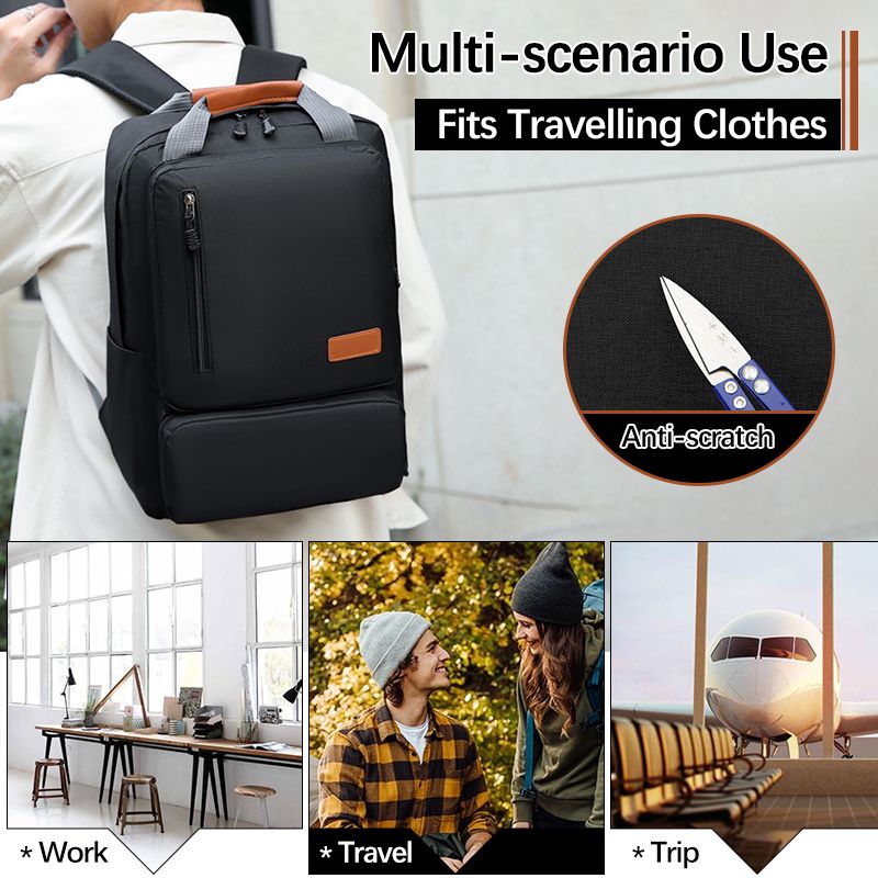 Men Laptop Backpack Bag Set Rucksack Travel Bag With USB Jack Large Capacity School Bag