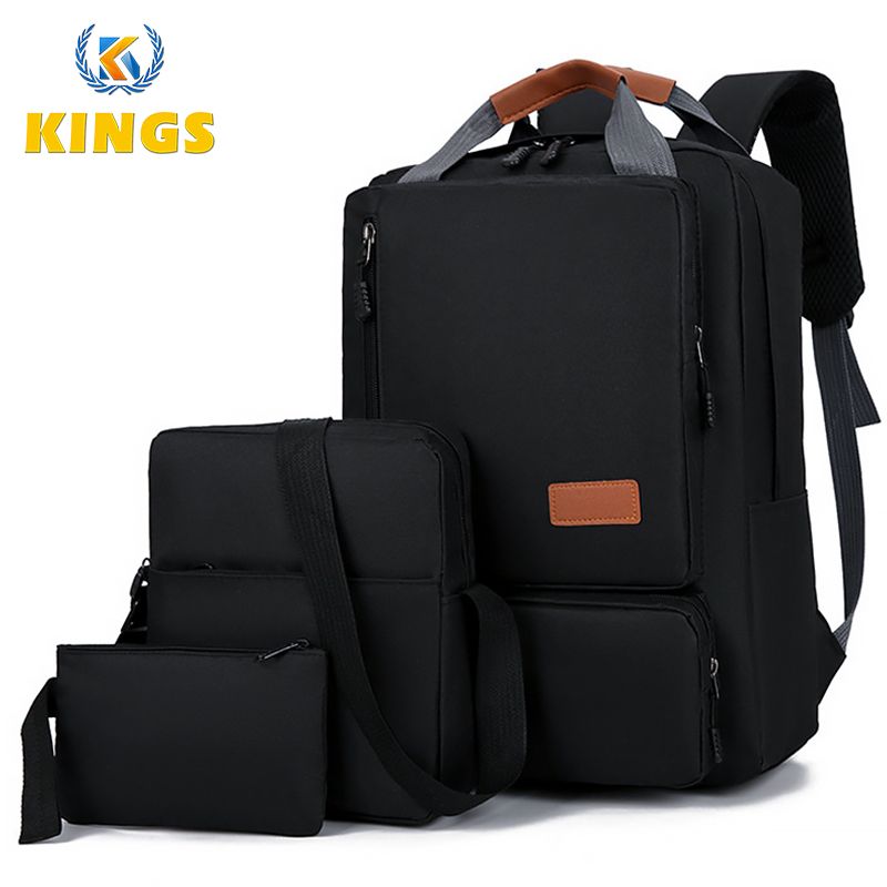 Men Laptop Backpack Bag Set Rucksack Travel Bag With USB Jack Large Capacity School Bag