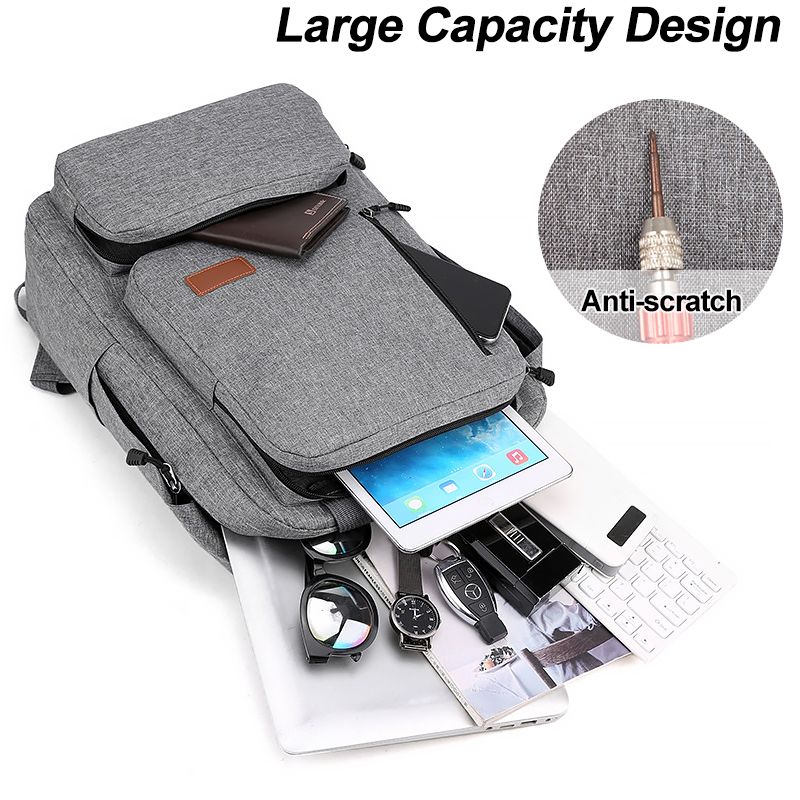 Men Laptop Backpack Bag Set Rucksack Travel Bag With USB Jack Large Capacity School Bag