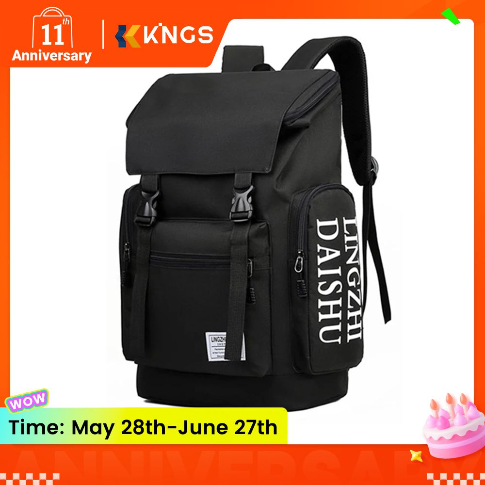 Men Backpack Large Capacity Outdoor Travel Bag Leisure Rucksack Business Commute Laptop Bag School