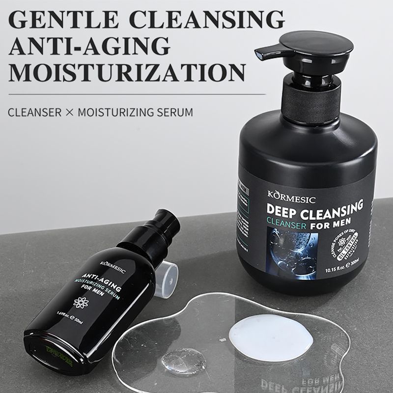 Men Specialized Cleanser & Serum Set 2pcs Skin Care Set