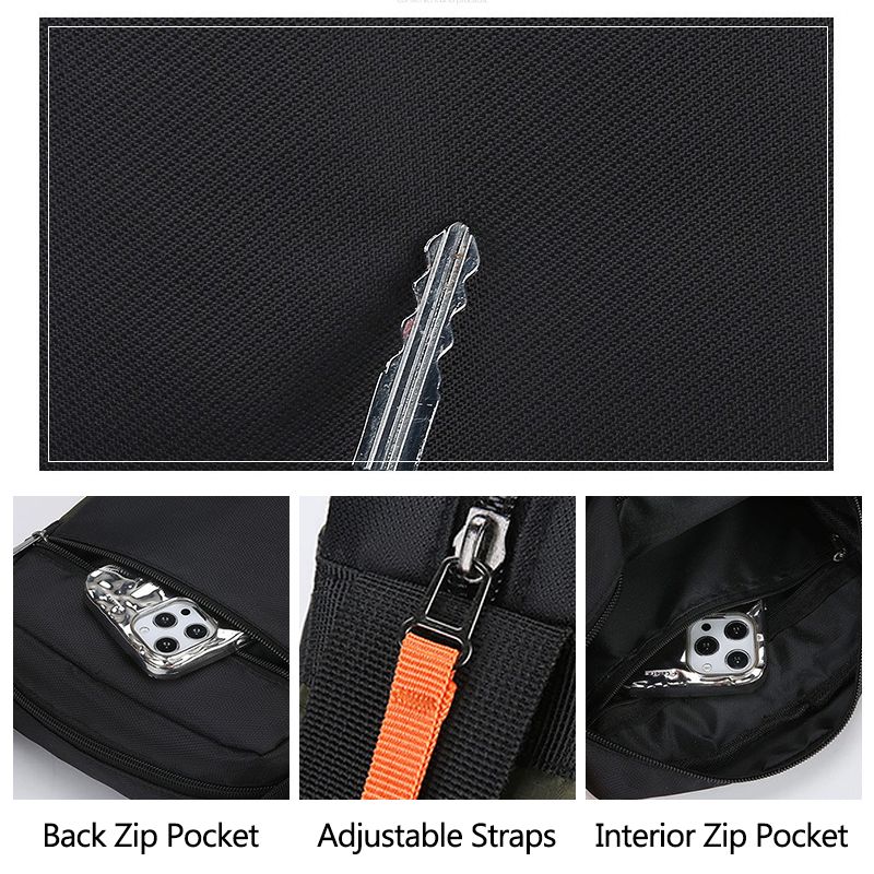 Men Chest Bag Male Sling Bag Young People Casual Cross-body Bag Lightweight Bag