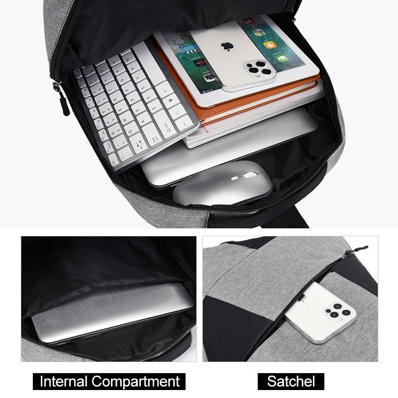New Arrival 3 In 1 Men Laptop Bags Set Backpack Chest Bag Small Bag Set Rucksack Travel Bag With USB Jack Large Capacity School Bag