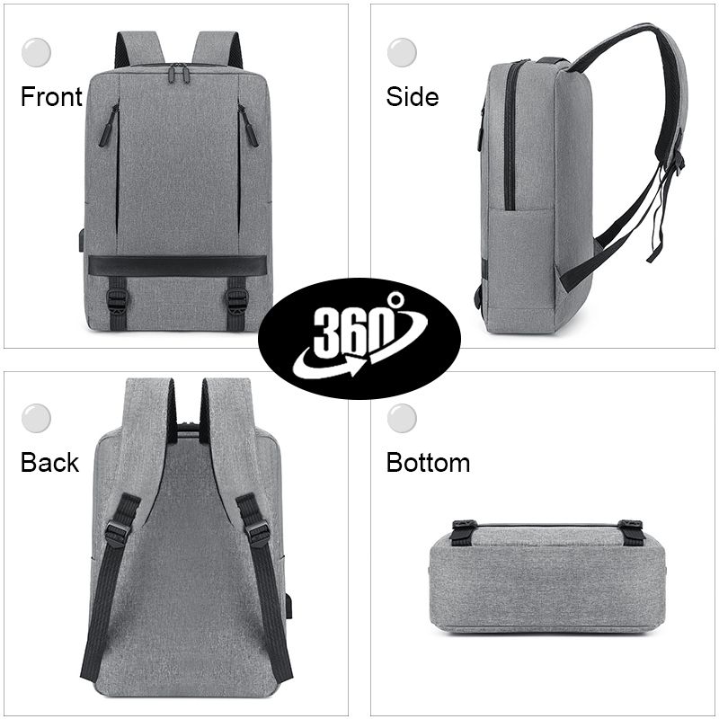 New Arrival 3 Pcs Men Backpack Cross-body Bag Small Bag Set Simple Rucksack School Bag