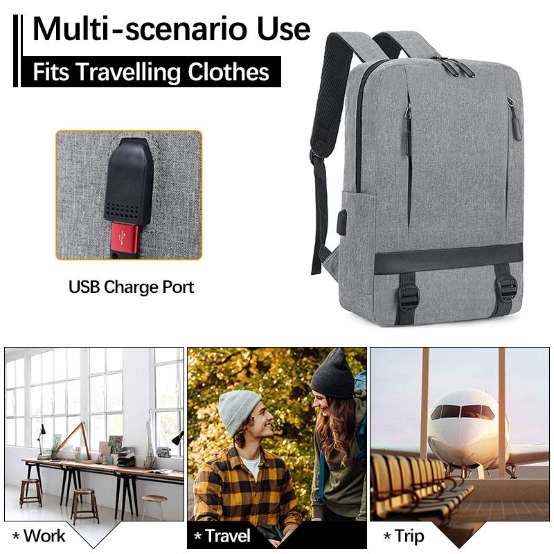 New Arrival 3 Pcs Men Backpack Cross-body Bag Small Bag Set Simple Rucksack School Bag