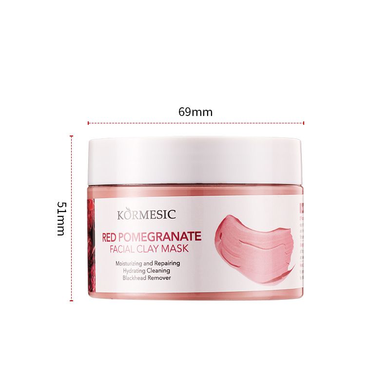 New Arrival 120g Cleaning Clay Mask Natural Plant Ingredient Masks Papaya Enzyme Pomegranate Regenerating Clay Mask