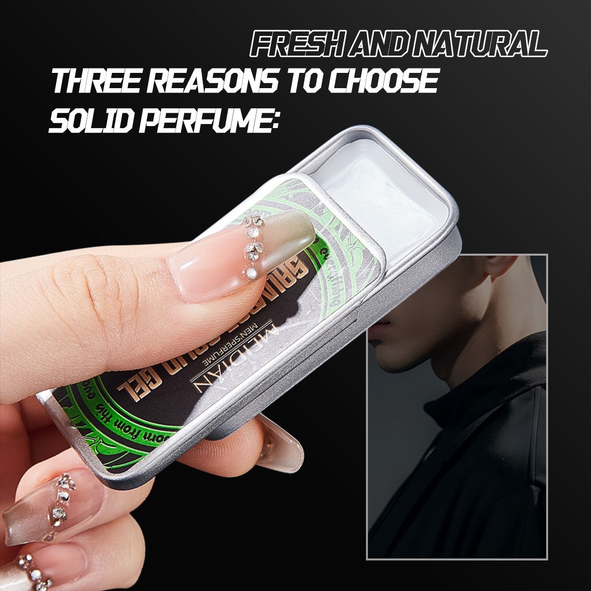 New Arrival 4 Pcs Men Body Deodorant Portable Solid Perfume Solid Balsam Solid Gel Woodsy Tones