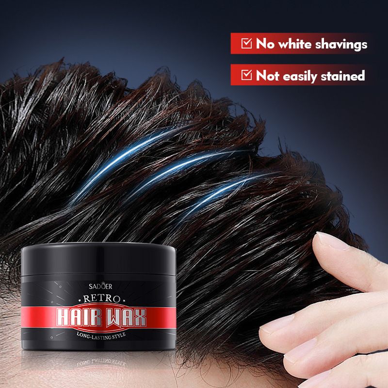 New Arrival Men Hair Wax + Free Gift (Deodorant Balm) Set Easy Shape Vintage Hair Wax Cubic Hairstyle