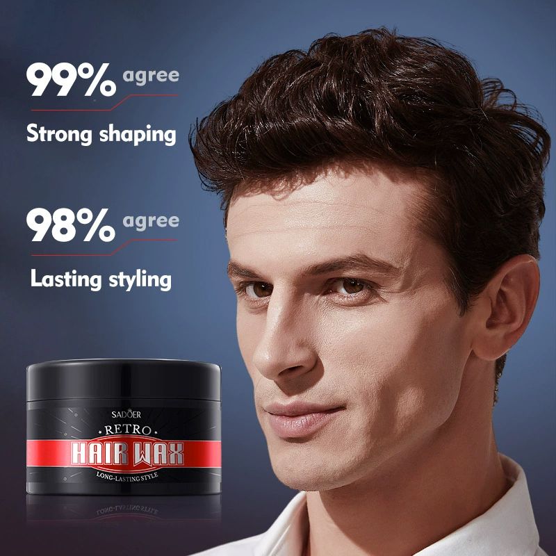New Arrival Men Hair Wax + Free Gift (Deodorant Balm) Set Easy Shape Vintage Hair Wax Cubic Hairstyle