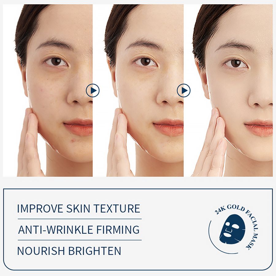 New Arrival 5 Pcs Facial Masks Face Care Skin Care Masks Moisturizing Anti-wrinkle Repair Whitening Lifting & Firming