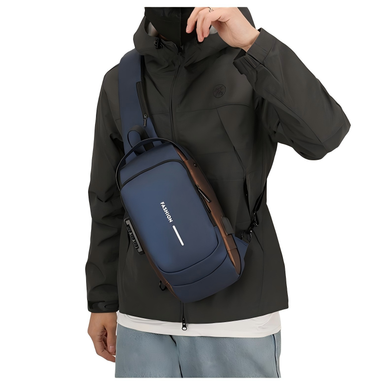 New Arrival Men Chest Bag Male Anti-theft Bag Waterproof Fabric Multi-layered Sling Bag
