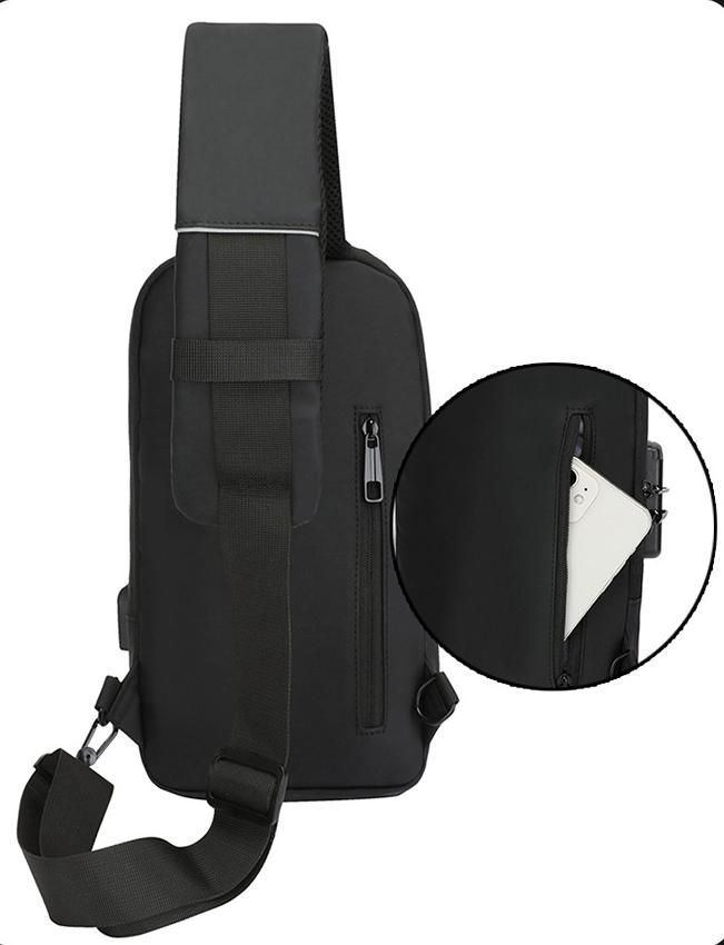 New Arrival Men Chest Bag Male Anti-theft Bag Waterproof Fabric Multi-layered Sling Bag