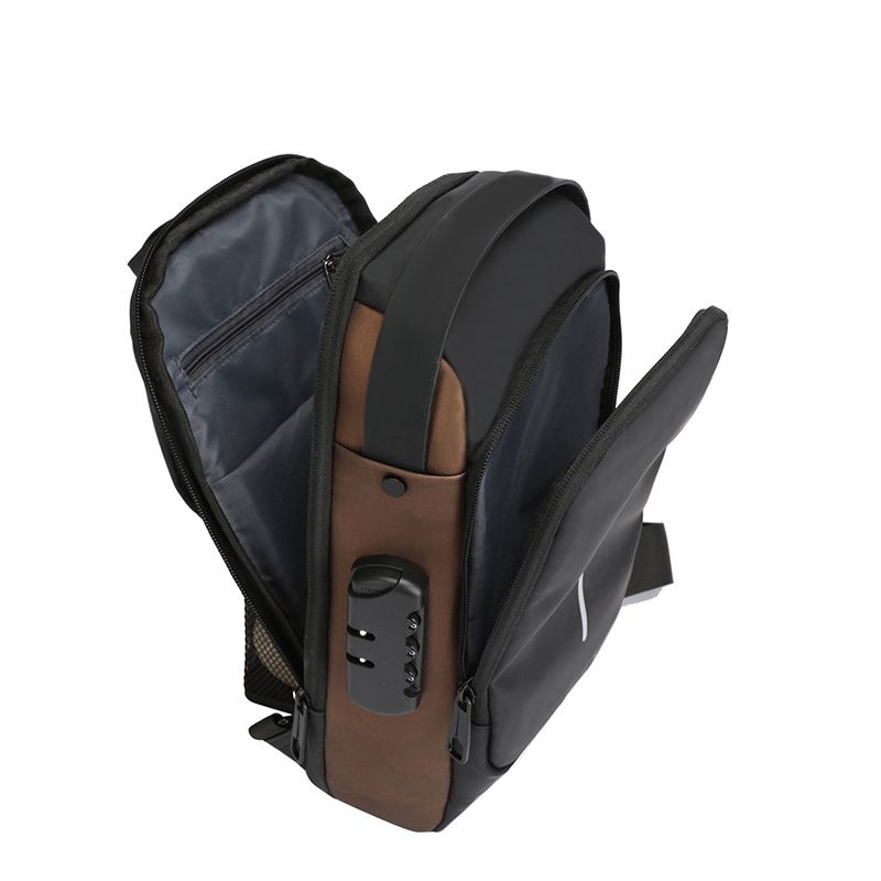 New Arrival Men Chest Bag Male Anti-theft Bag Waterproof Fabric Multi-layered Sling Bag