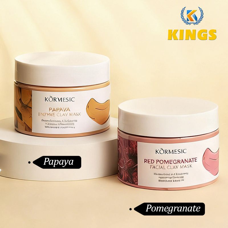 New Arrival 120g Cleaning Clay Mask Natural Plant Ingredient Masks Papaya Enzyme Pomegranate Regenerating Clay Mask