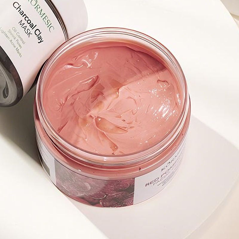 New Arrival 120g Cleaning Clay Mask Natural Plant Ingredient Masks Papaya Enzyme Pomegranate Regenerating Clay Mask