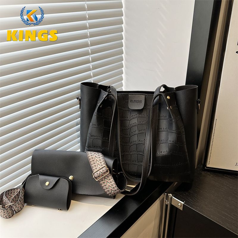 3 In 1 Ladies Handbag Small Cross-body Bag Card Case Set 3Pcs Bags Set PU Synthetic Leather