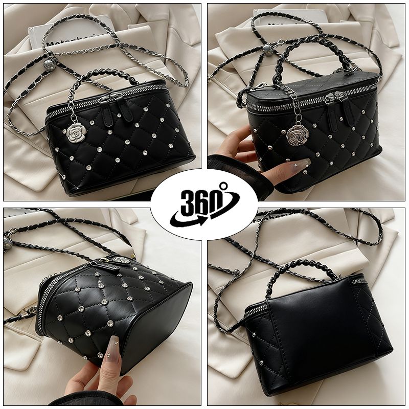New Arrival Ladies Purses Small Top-Handle Bags Mini Cross-body bag Tiny Top-handle Bag Rhinestone Decoration Phone Bag