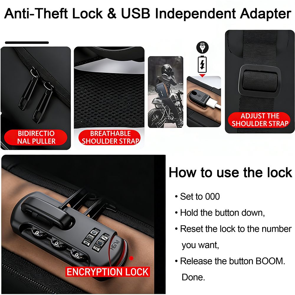 New Arrival Men Chest Bag Male Anti-theft Bag Waterproof Fabric Multi-layered Sling Bag