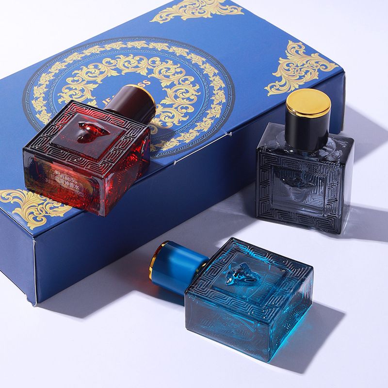 New Arrival 3 In 1 Men Perfume Different Fragrances Dau de Parfum Long Lasting Classic Fragrance Woody Aromatic Fougère Floral Fragrance & Deodorant