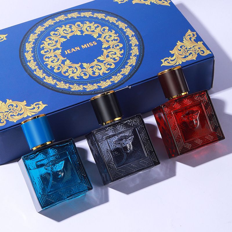 New Arrival 3 In 1 Men Perfume Different Fragrances Dau de Parfum Long Lasting Classic Fragrance Woody Aromatic Fougère Floral Fragrance & Deodorant