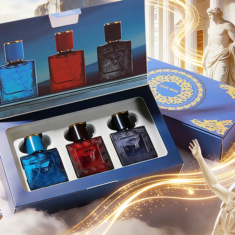 New Arrival 3 In 1 Men Perfume Different Fragrances Dau de Parfum Long Lasting Classic Fragrance Woody Aromatic Fougère Floral Fragrance & Deodorant