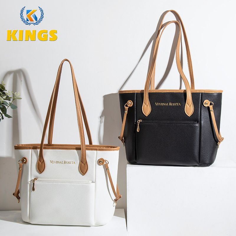 Ladies Large-capacity Handbag Women Tote Bag PU Synthetic Leather Bag