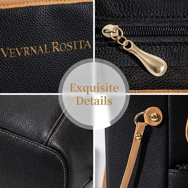 Ladies Large-capacity Handbag Women Tote Bag PU Synthetic Leather Bag