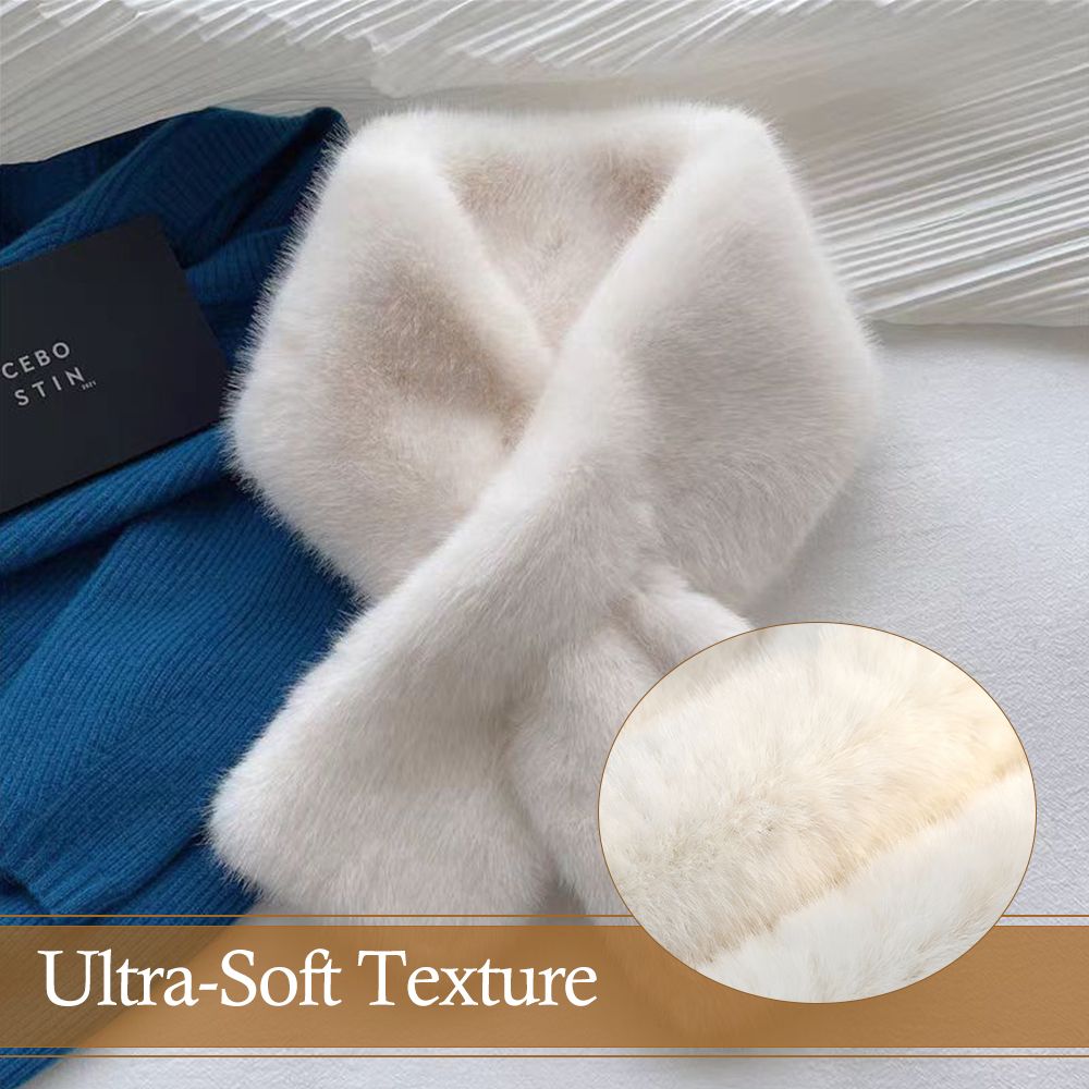 2 In 1 Ladies Faux Mink Fur Hat + Scarf Set  Women Fluffy Hats Fluffy scarves White Hat Scarf Winter Hat and scarf Set