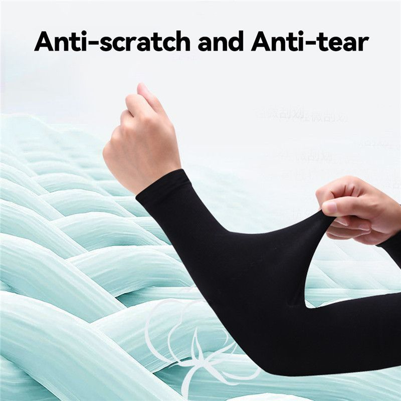 2 Pairs Arm Sleeves UV Protection Breathable UPF 50 Long Sleeves Ice Arm Covers for Men Women Girl Adult, Cooling Sleeve Cover for Outdoor Sports