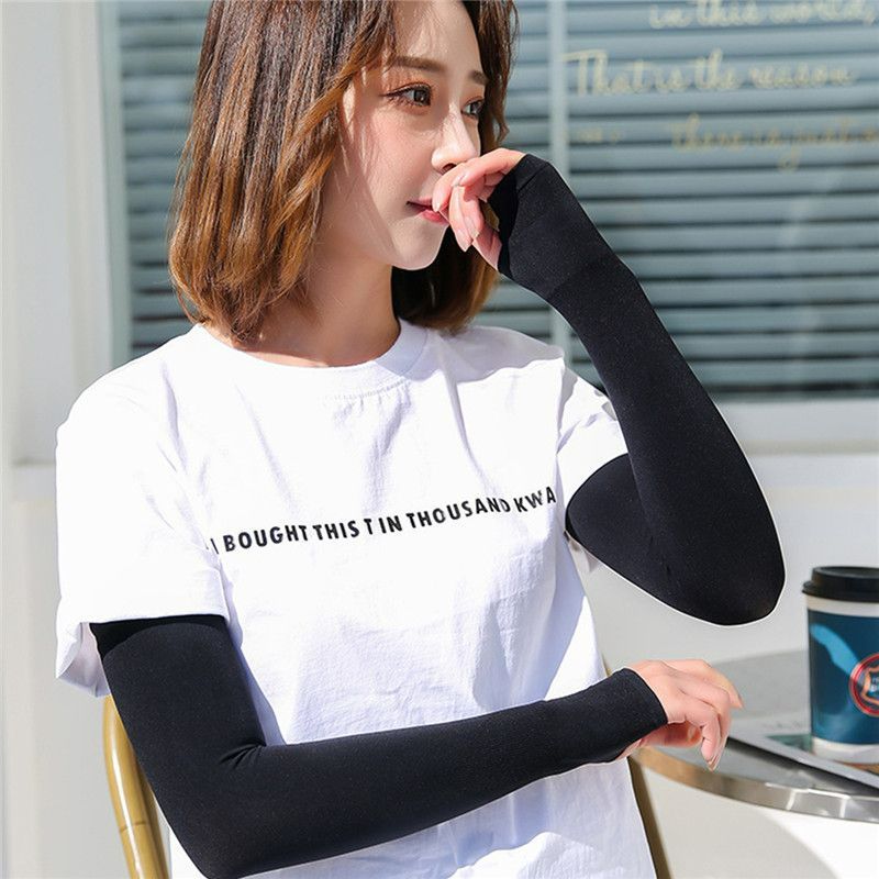 2 Pairs Arm Sleeves UV Protection Breathable UPF 50 Long Sleeves Ice Arm Covers for Men Women Girl Adult, Cooling Sleeve Cover for Outdoor Sports