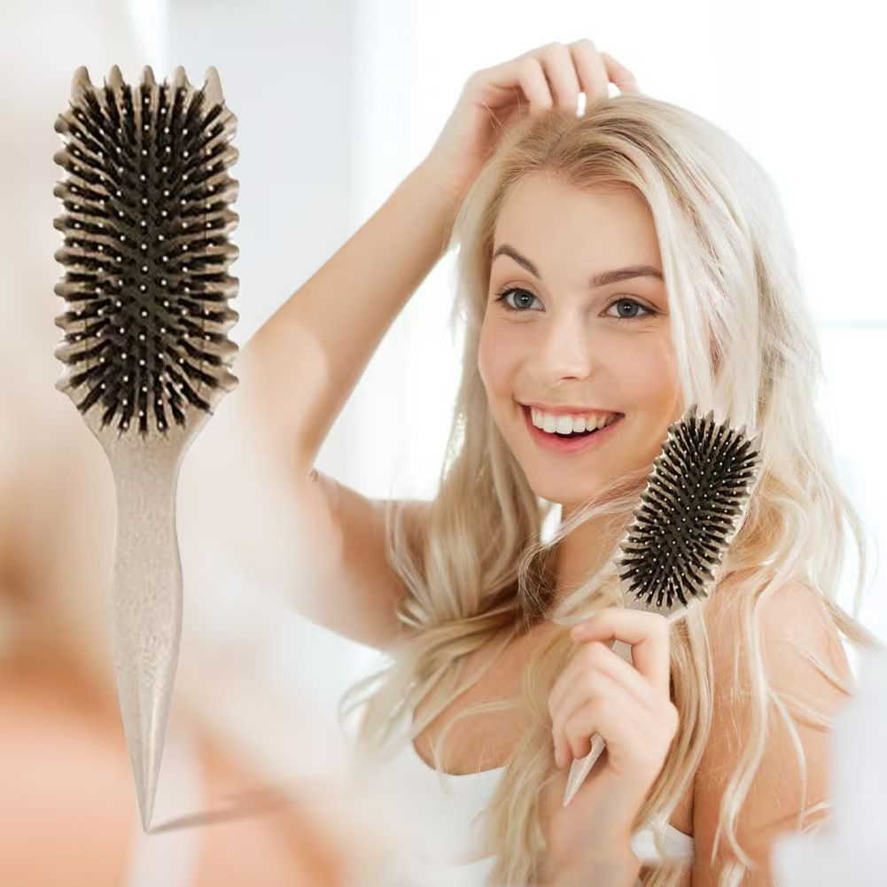 Bounce Curl Define Styling Brush 1 Piece Pink-Premium Curly Hair Brush, Wet & Dry Detangler, Essential Tool for Shaping & Perfecting Your Curls