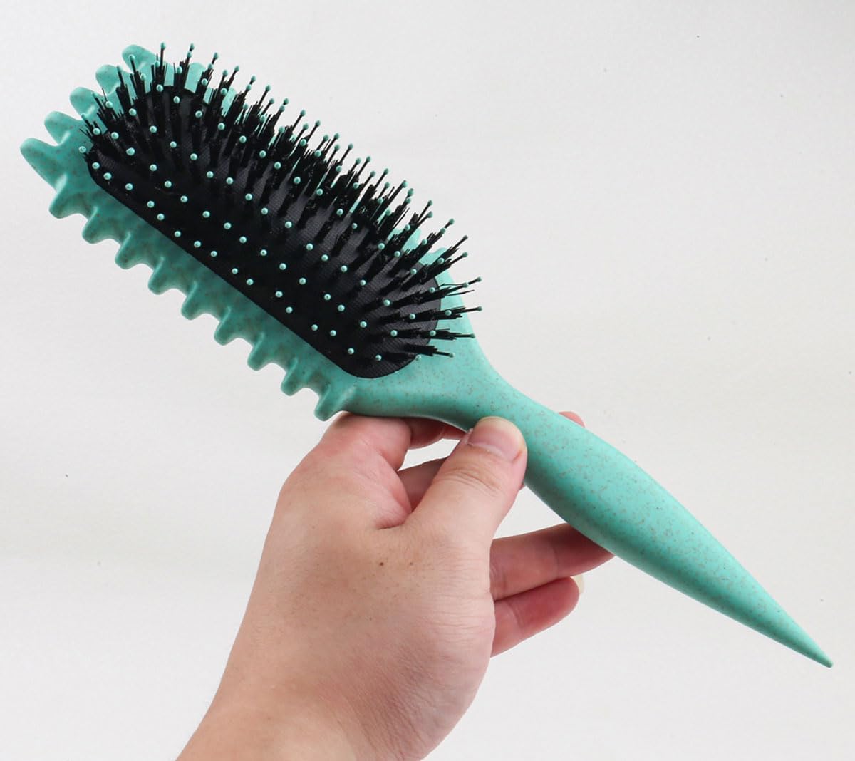 Bounce Curl Define Styling Brush 1 Piece Pink-Premium Curly Hair Brush, Wet & Dry Detangler, Essential Tool for Shaping & Perfecting Your Curls