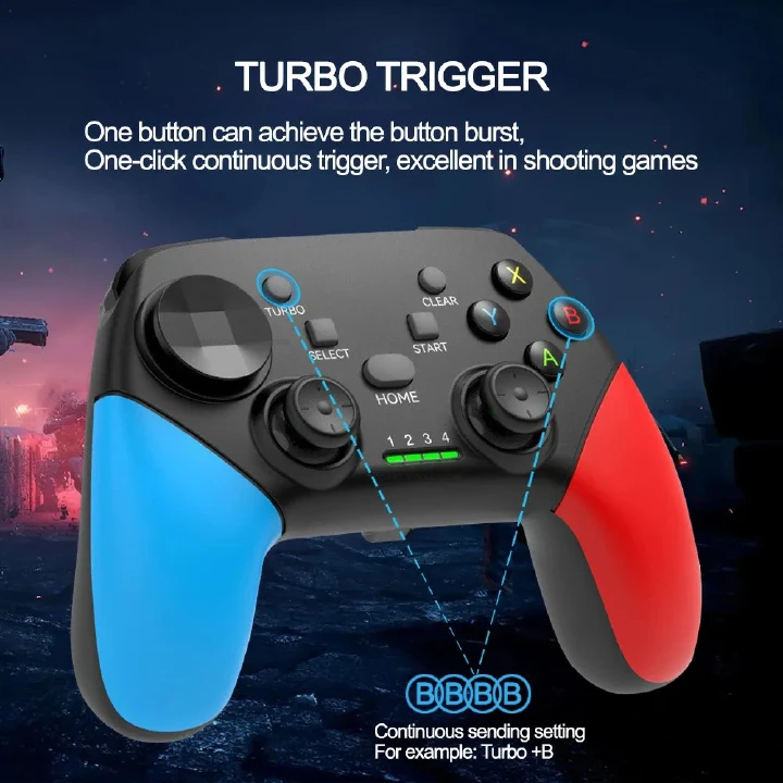 Bluetooth Game Consoles Controller 2.4G Wireless Gamepads Dual Vibration Joystick For Nintendo Switch PS4 TV Box Games Android Phone IOS PC