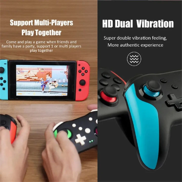 Bluetooth Game Consoles Controller 2.4G Wireless Gamepads Dual Vibration Joystick For Nintendo Switch PS4 TV Box Games Android Phone IOS PC