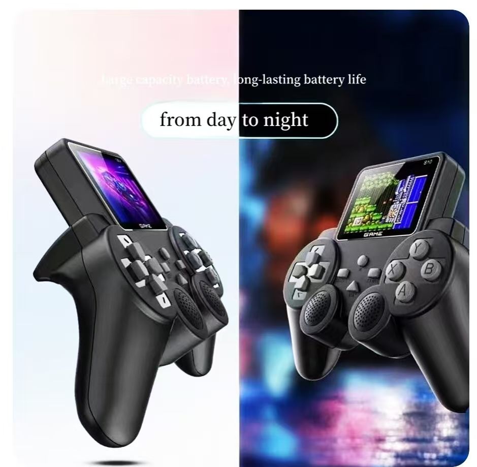 One factory  S10 joystick handheld game console retro nostalgic classic arcade game two player fight mini handheld console