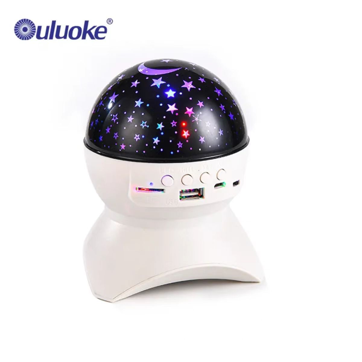 Bluetooth speaker stage light Christmas projection light Colorful crystal magic ball music flash KTV dazzling atmosphere light