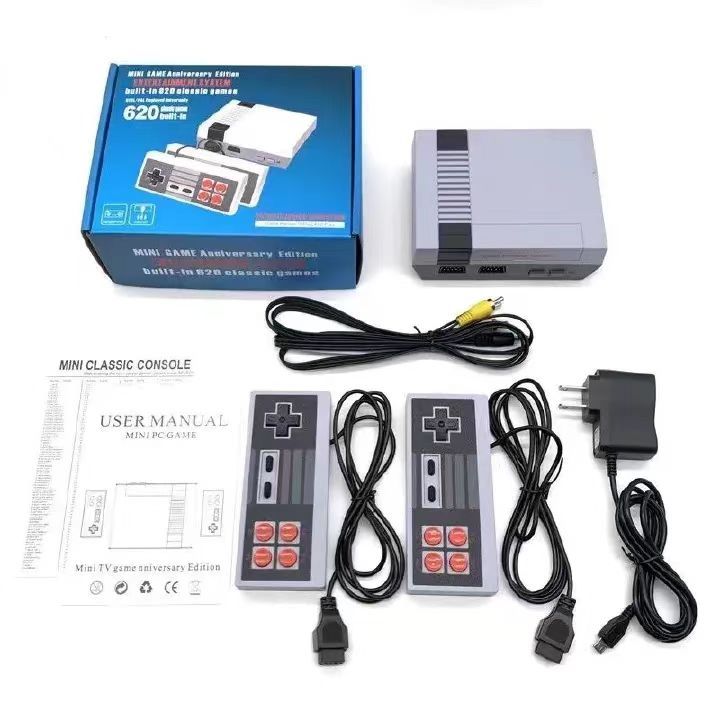 One factory Wired NES620 handheld game console classic nostalgic two player fight retro home FC machine as picture