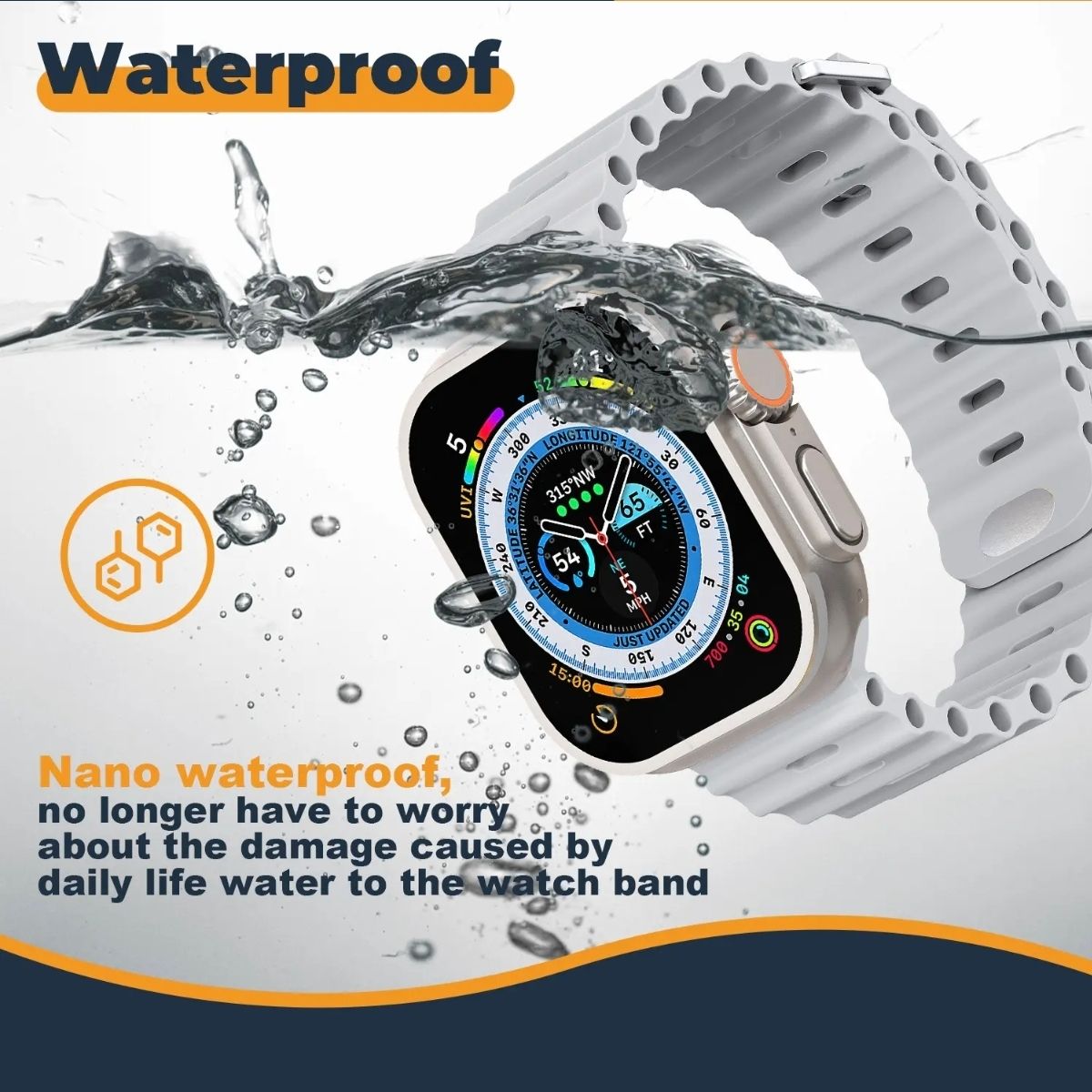 Ultra Smart Watch Bluetooth Calls Wireless Charger Mens Watch Women Sport Fitness Smartwatch for Apple Xiaomi Android Phone