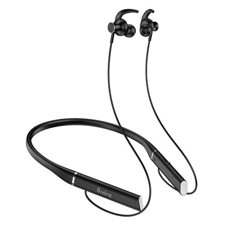 New true wireless Leather neck Bluetooth earphone single ear in ear running Support SD Card Bluetooth earphone