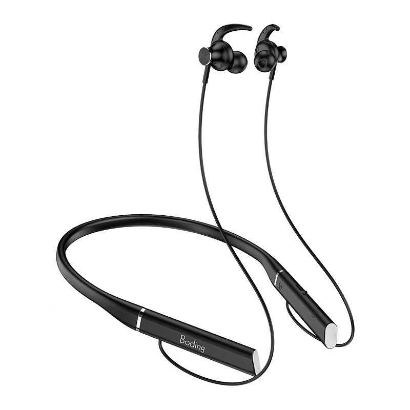 New true wireless Leather neck Bluetooth earphone single ear in ear running Support SD Card Bluetooth earphone