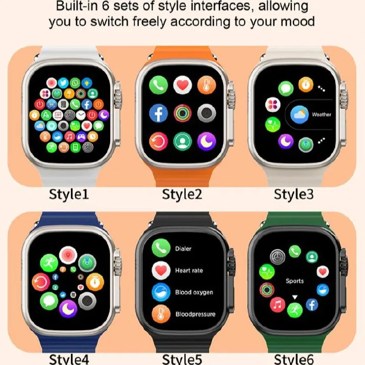 T1000ProMax smartwatch Bluetooth call message reminder, exercise and step counting multifunctional smartwatch
