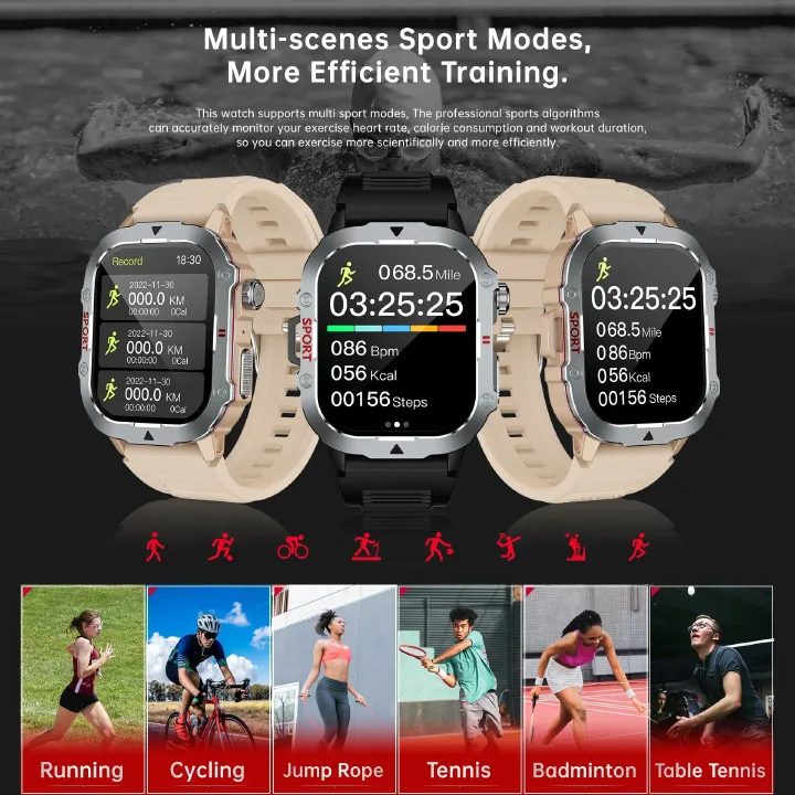 One factory New Men's & Women's Sports Smart Watches Music Player Calorie Fitness Smartwatches Tracker Multiple Modes Compatible With Android/IOS Phones