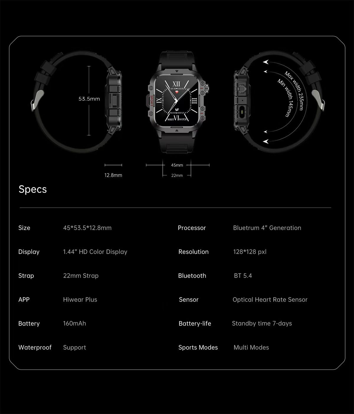 One factory New Men's & Women's Sports Smart Watches Music Player Calorie Fitness Smartwatches Tracker Multiple Modes Compatible With Android/IOS Phones
