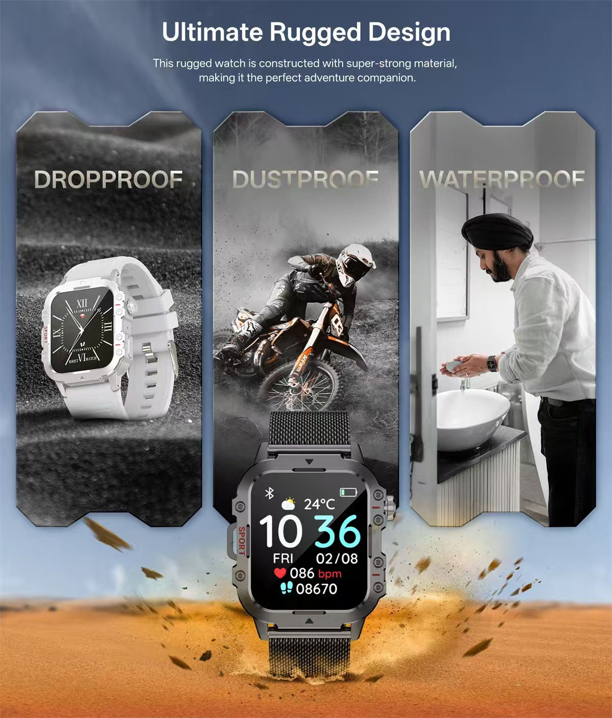 One factory New Men's & Women's Sports Smart Watches Music Player Calorie Fitness Smartwatches Tracker Multiple Modes Compatible With Android/IOS Phones