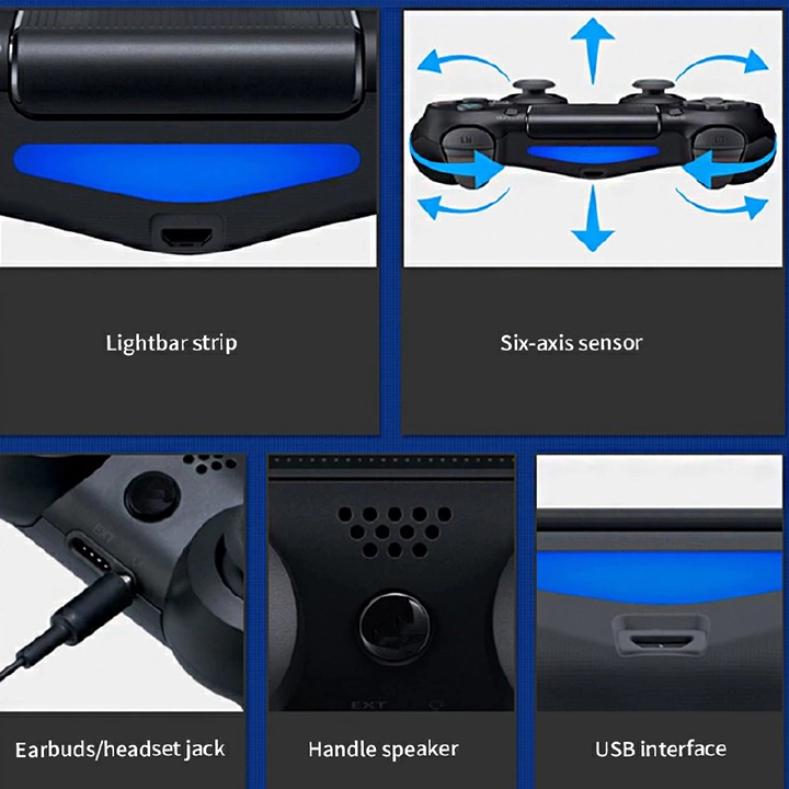 Bluetooth Wireless Joystick for PS4 Gamepads 6-Axis Dual 4 Controller Fit Console For Playstation 4 Gamepad Dualshock 4 Gamepad Game Accessories Joypad